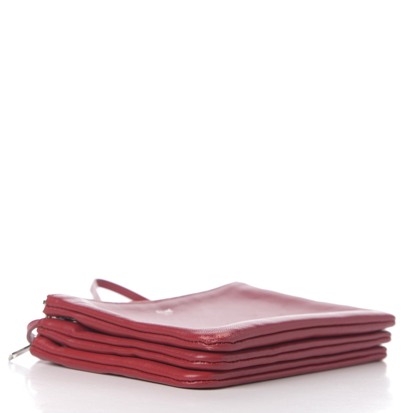 Lambskin Small Trio Crossbody Bag Red