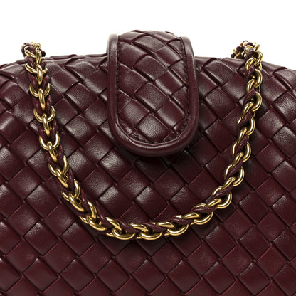 Bottega Veneta Nappa Intrecciato Teen The Lauren 1980 Clutch With Chain Barolo 9 of 11