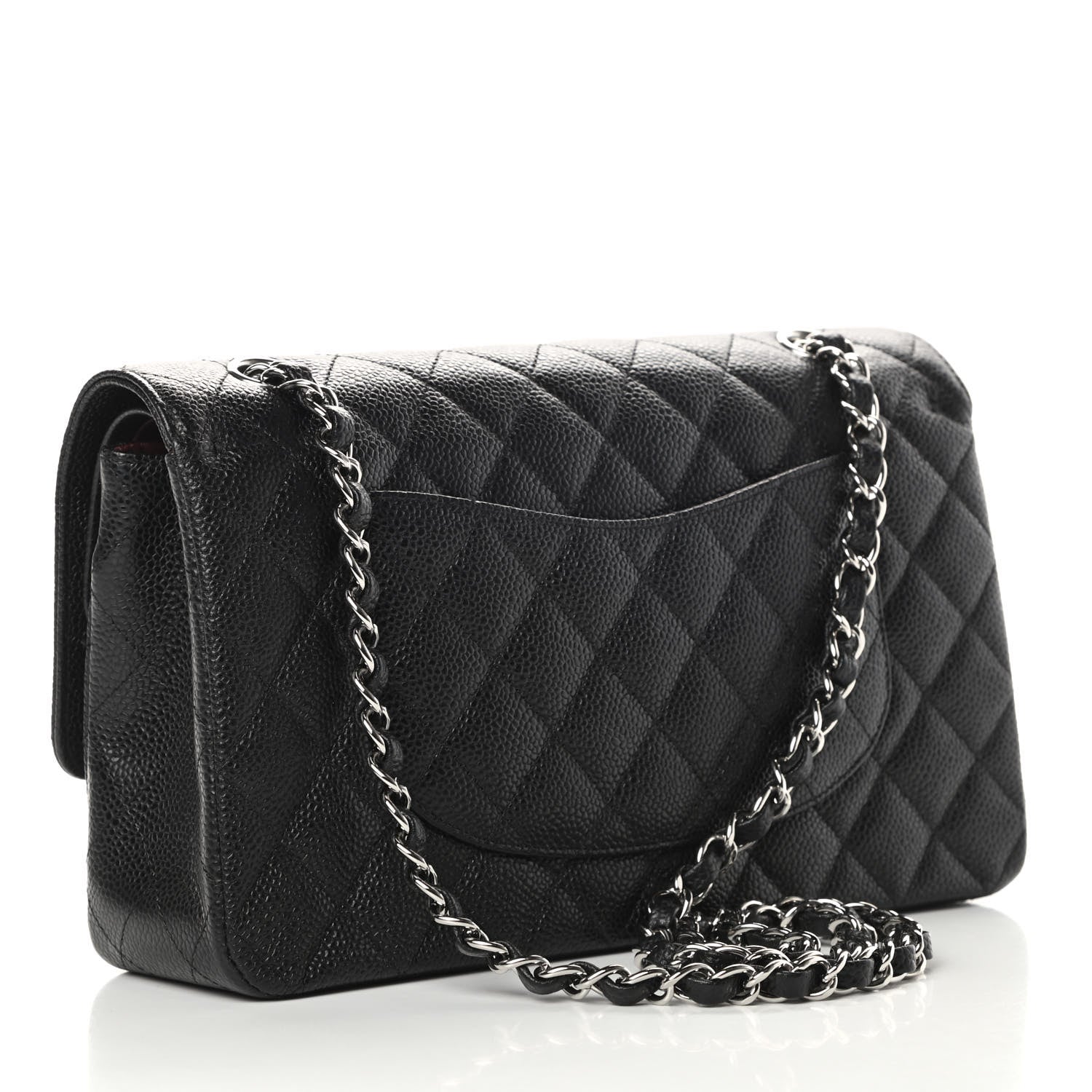 Chanel Caviar Quilted Medium Double Flap Black 4 of 12