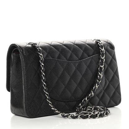 Chanel Caviar Quilted Medium Double Flap Black 4 of 12