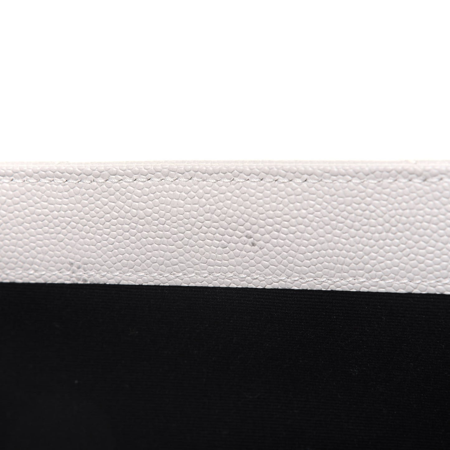 Grain De Poudre Matelasse Chevron Monogram Envelope Clutch Blanc Vintage