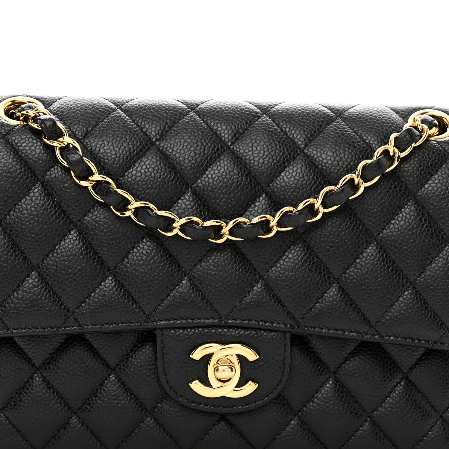 Chanel Caviar Quilted Medium Double Flap Black 5 of 10