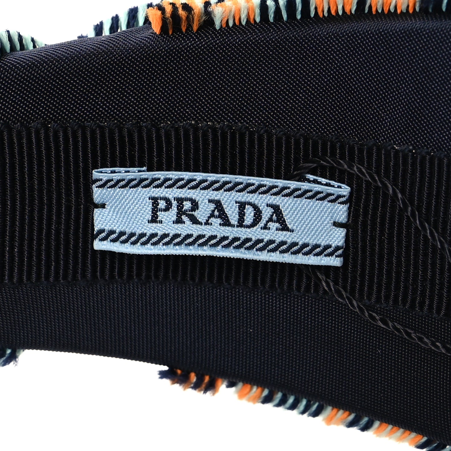 Velvet Nylon Plaid Headband Black Multicolor