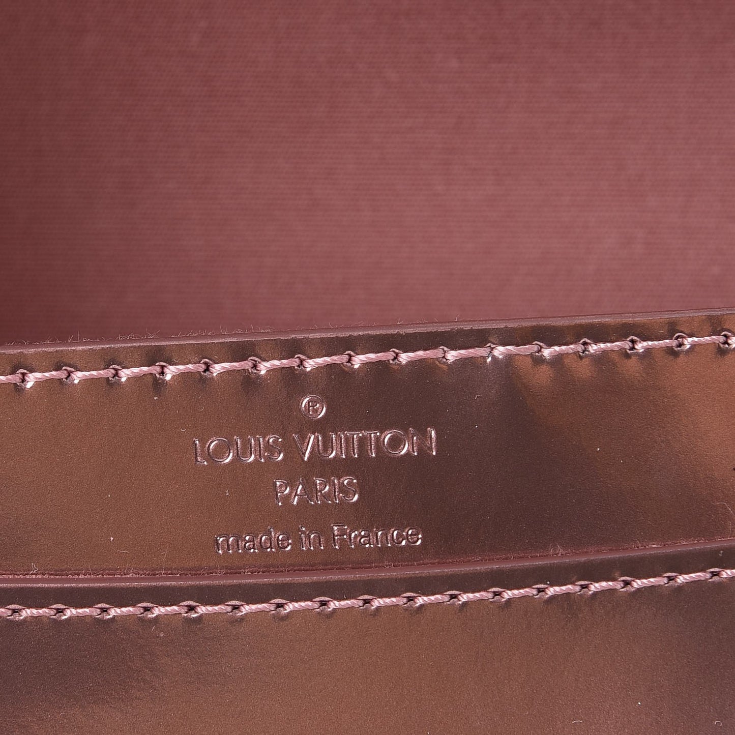 Patent Louise PM Chain Clutch Rose Cuivre