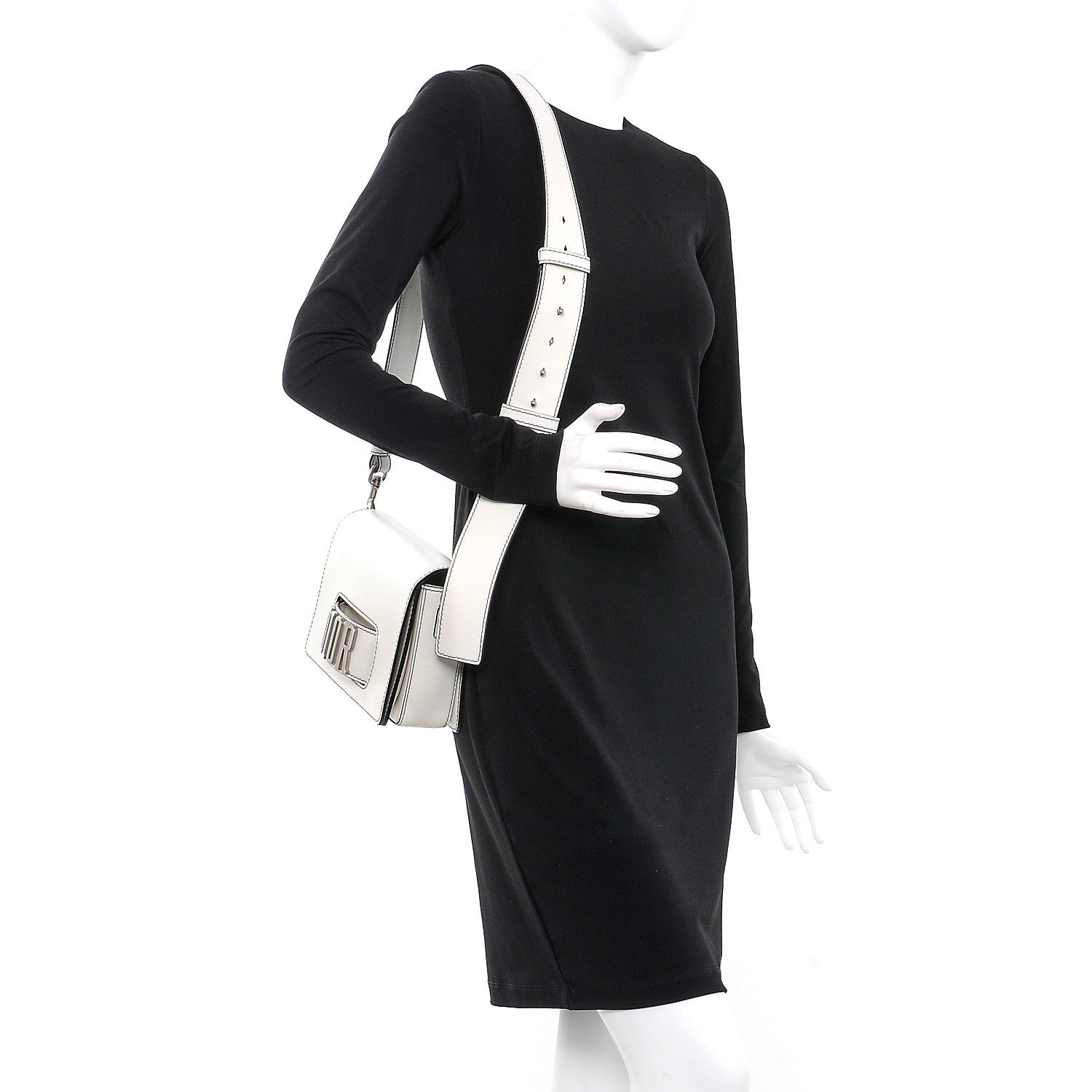 Christian Dior Smooth Calfskin Dio(r)evolution Flap Bag Off White 2 of 13
