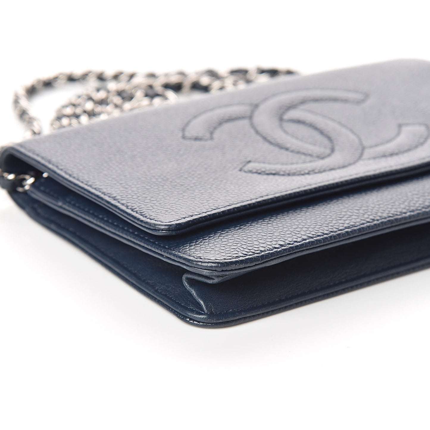 Caviar Timeless CC Wallet On Chain WOC Navy Blue