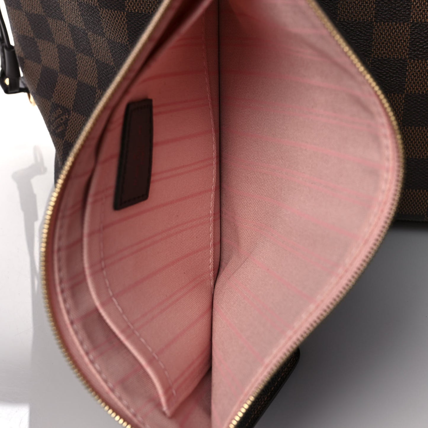 Damier Ebene Neo Neverfull MM Rose Ballerine