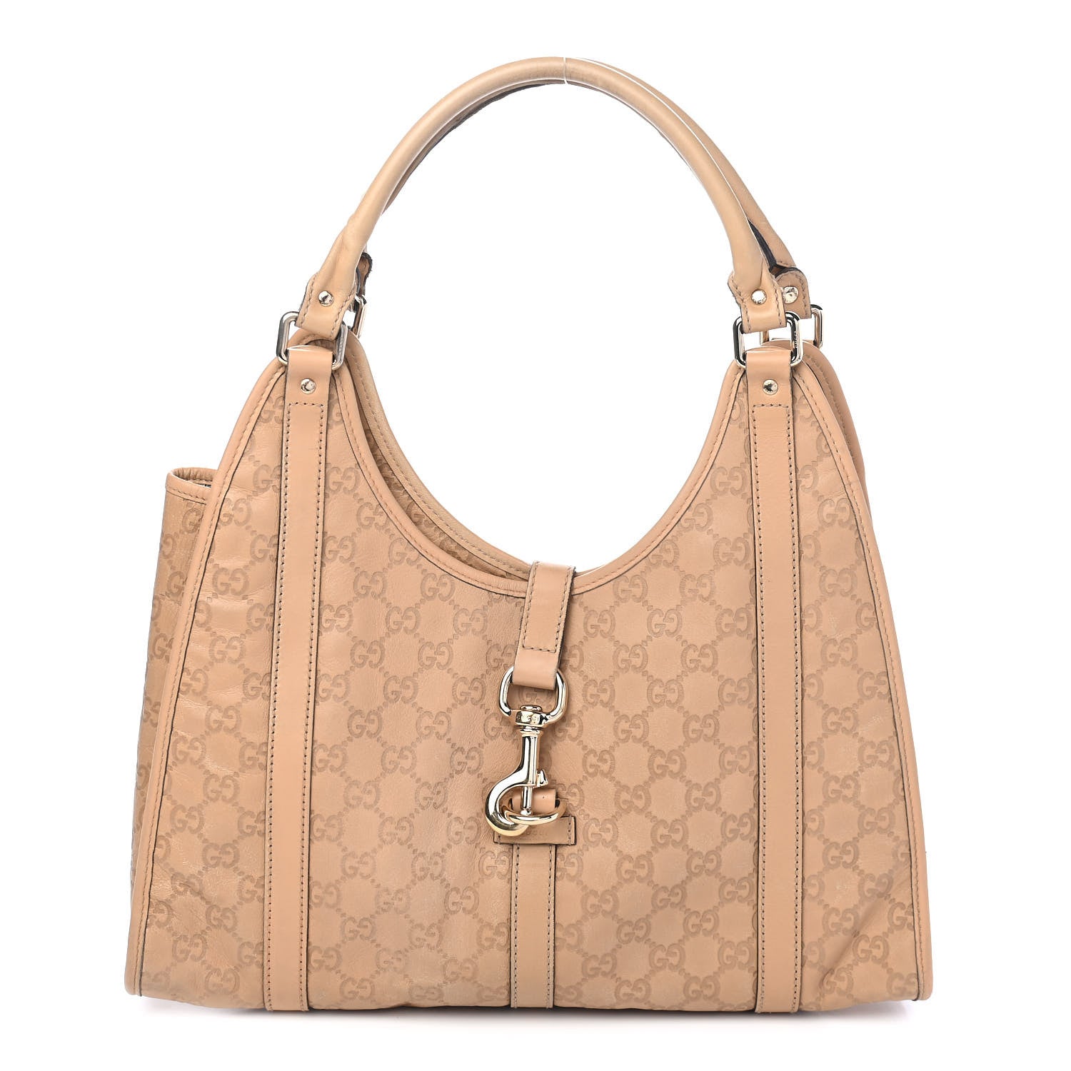 Gucci Guccissima Medium Joy Shoulder Bag Beige 1 of 9