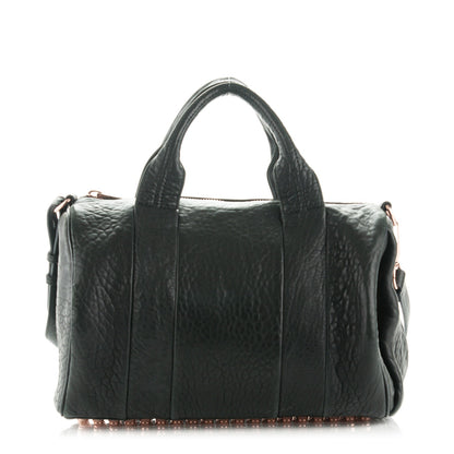 Alexander Wang Pebbled Lambskin Rocco Black Rose Gold Hardware 1 of 9