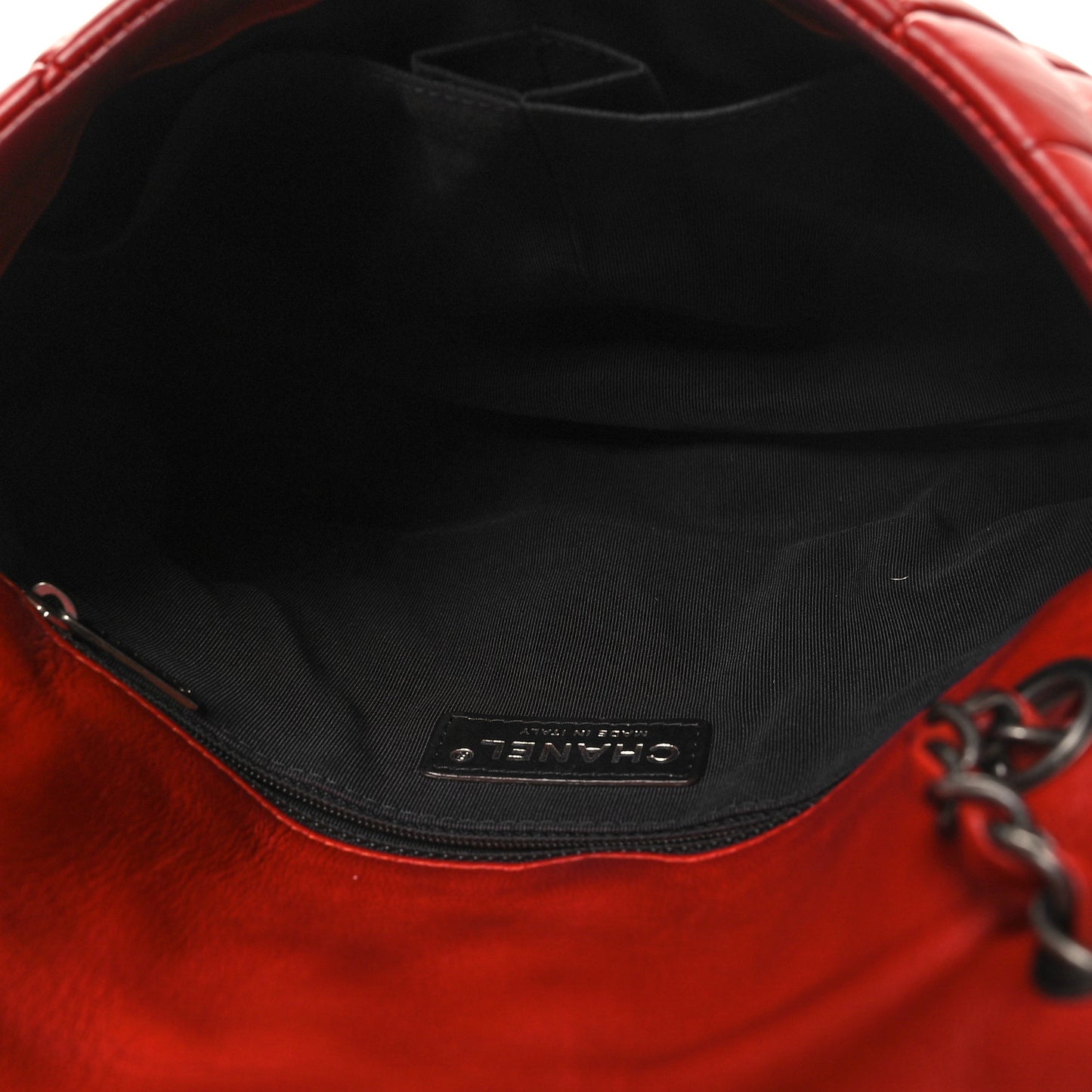 Lambskin Large New Bubble Flap Red