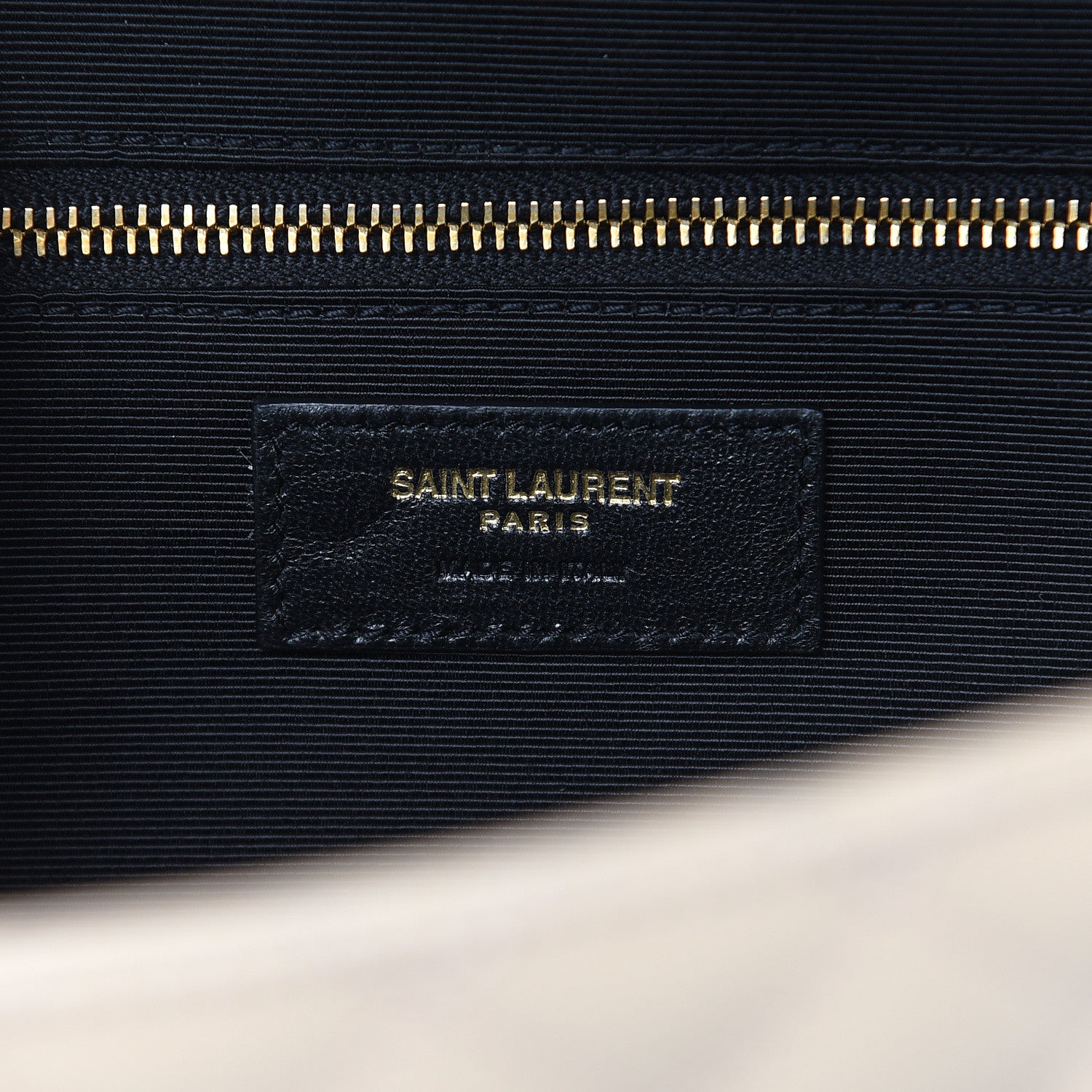Saint Laurent Grain De Poudre Mixed Matelasse Large Triquilt Monogram Satchel Nude Powder 6 of 11