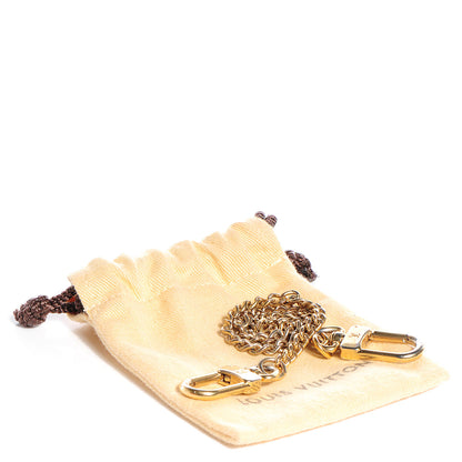 Louis Vuitton Metal Pochette Extender Key Ring Chain Gold 4 of 4