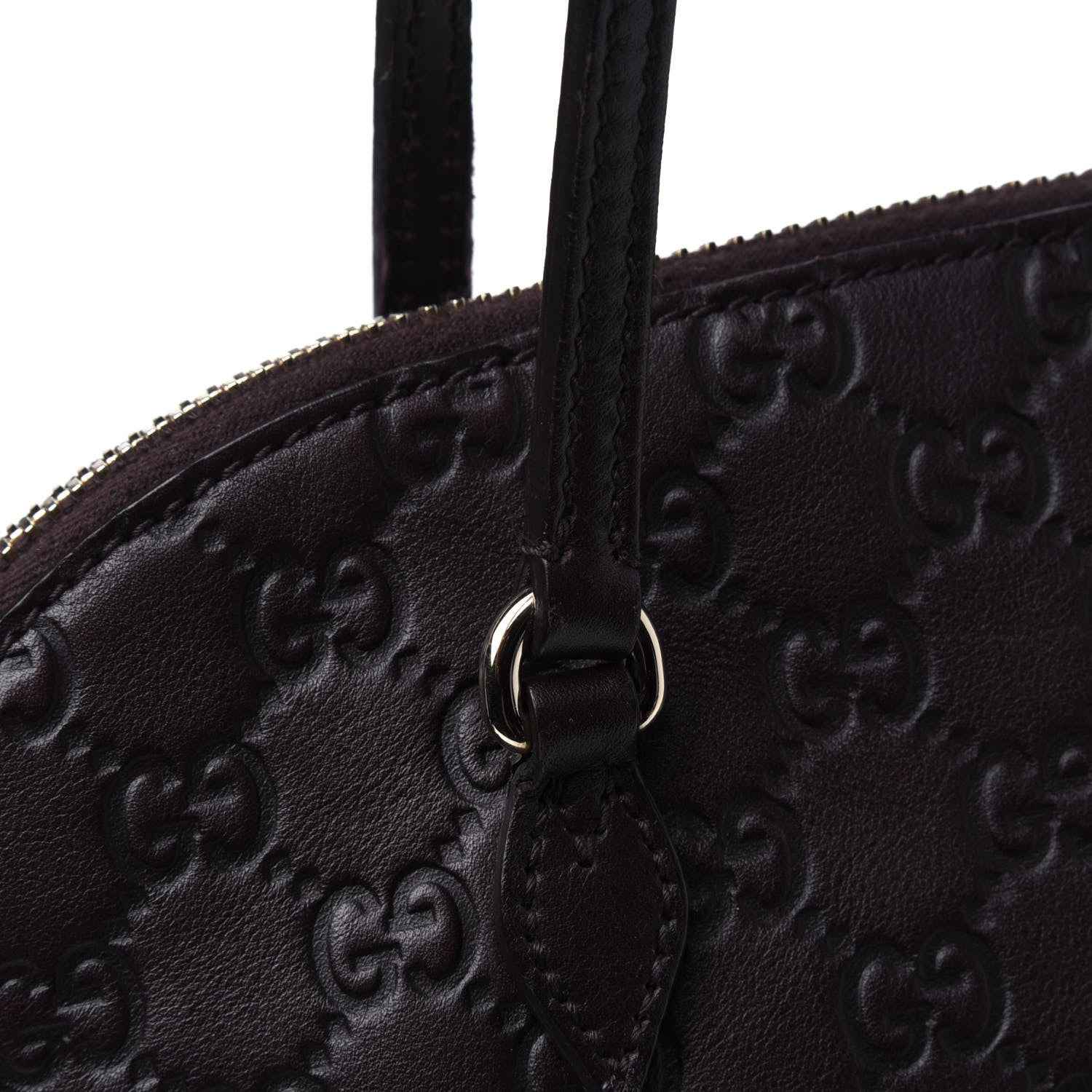 Gucci Guccissima Medium Bree Shoulder Bag Chocolate 24 of 28