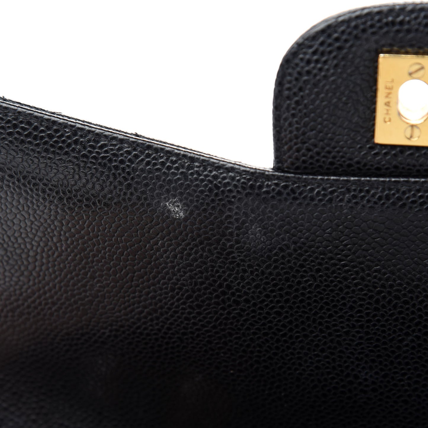 Caviar Quilted Jumbo Single Flap Black