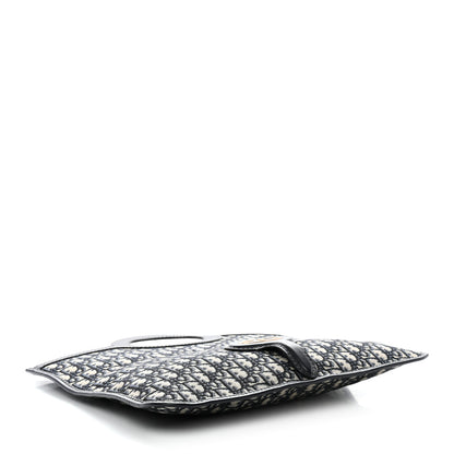 Christian Dior Oblique Fold Over Clutch Blue 4 of 10