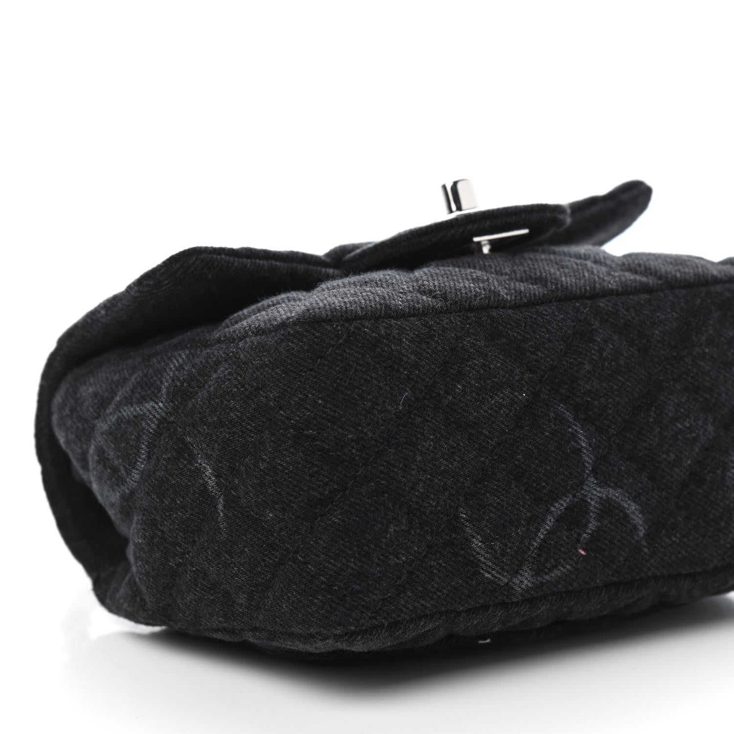 Chanel Denim CC Quilted Mini Square Flap Black 8 of 10