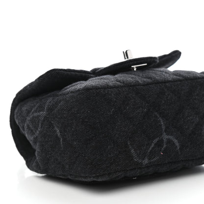 Chanel Denim CC Quilted Mini Square Flap Black 8 of 10