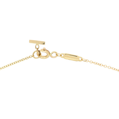 Tiffany 18K Yellow Gold Small T Smile Pendant Necklace 4 of 4