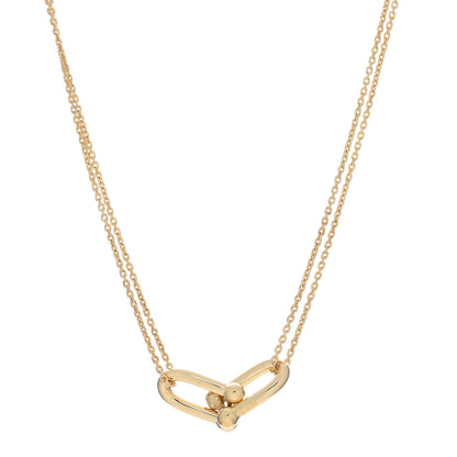 Tiffany 18K Yellow Gold HardWear Double Link Pendant Necklace 1 of 5