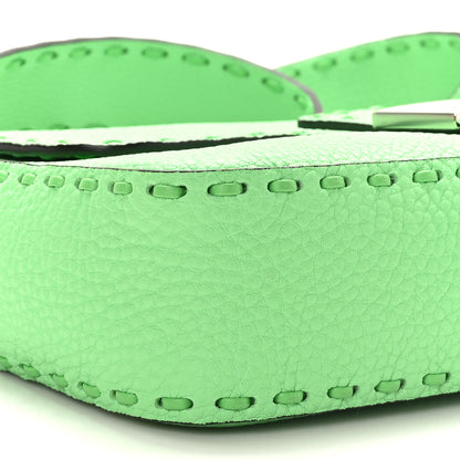 Fendi Cuoio Roma Sellerissima Nappa Sintetica Tape Stitch Baguette Edamame 7 of 8