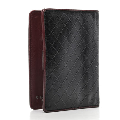 Chanel Glazed Calfskin Diamond Stitched Agenda Cover Black 3 of 7