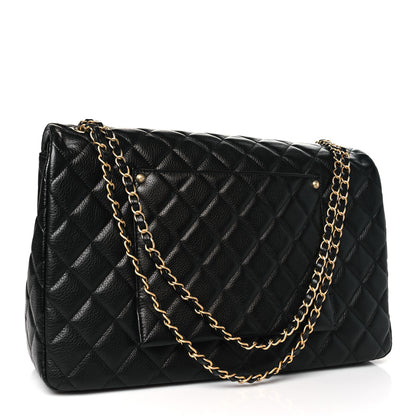 Chanel Caviar Quilted XXL Travel Flap Bag Black 3 of 11