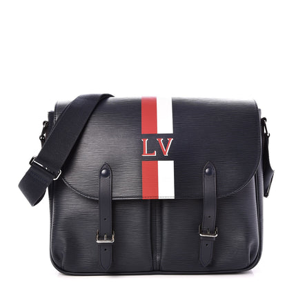 Louis Vuitton Epi Christopher Messenger Navy Stripes 1 of 7