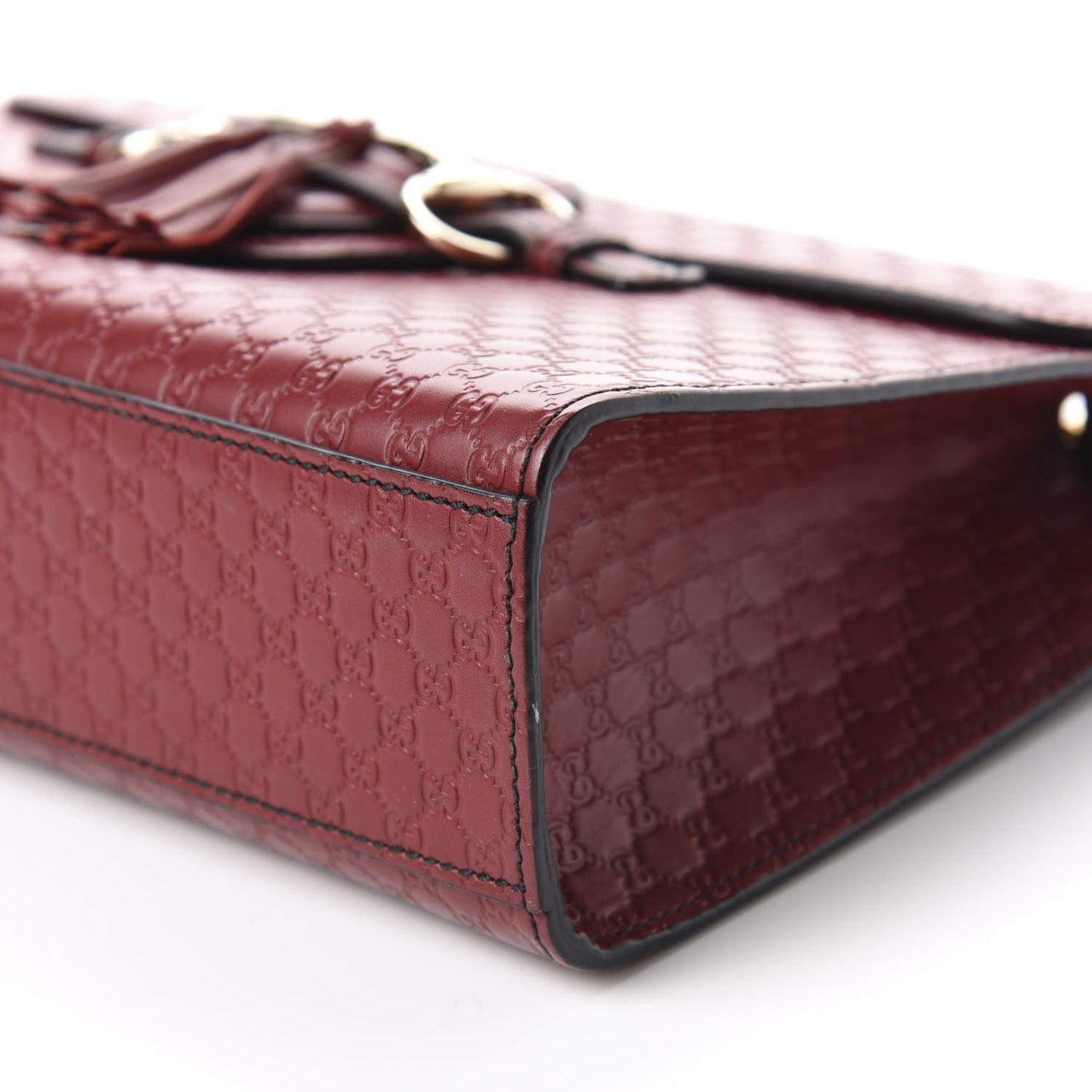 Microguccissima Medium Emily Chain Shoulder Bag Red