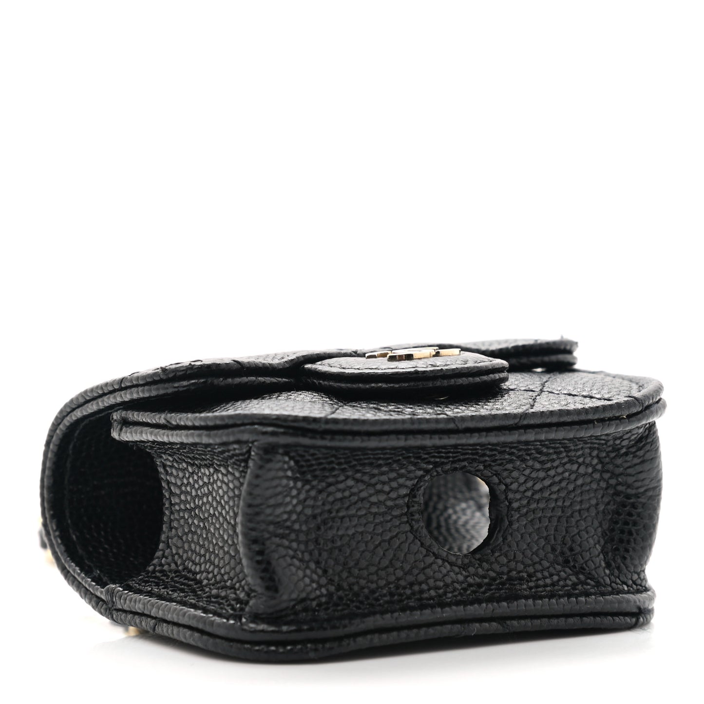 Caviar Quilted Airpods Pro Case Black