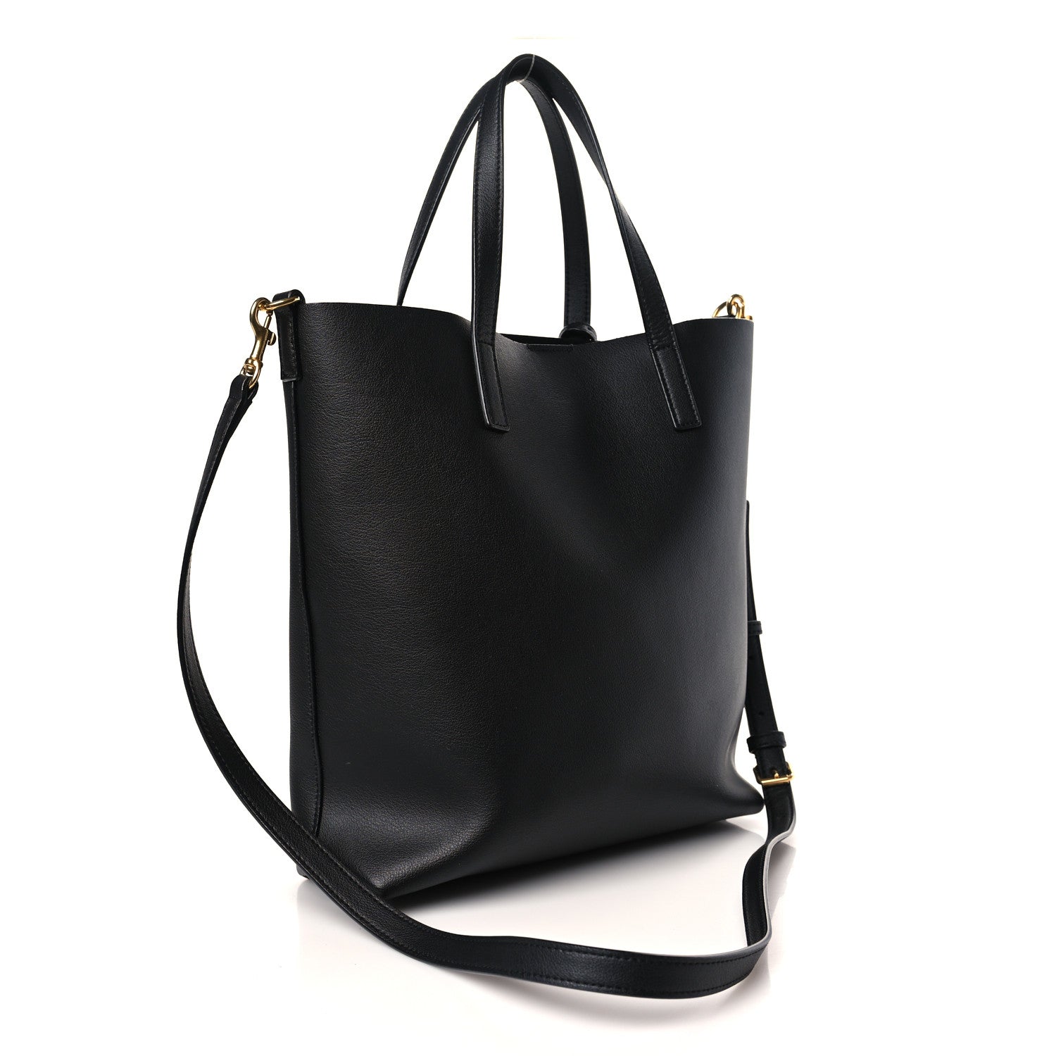 Saint Laurent Calfskin Toy Shopping Tote Black 3 of 9