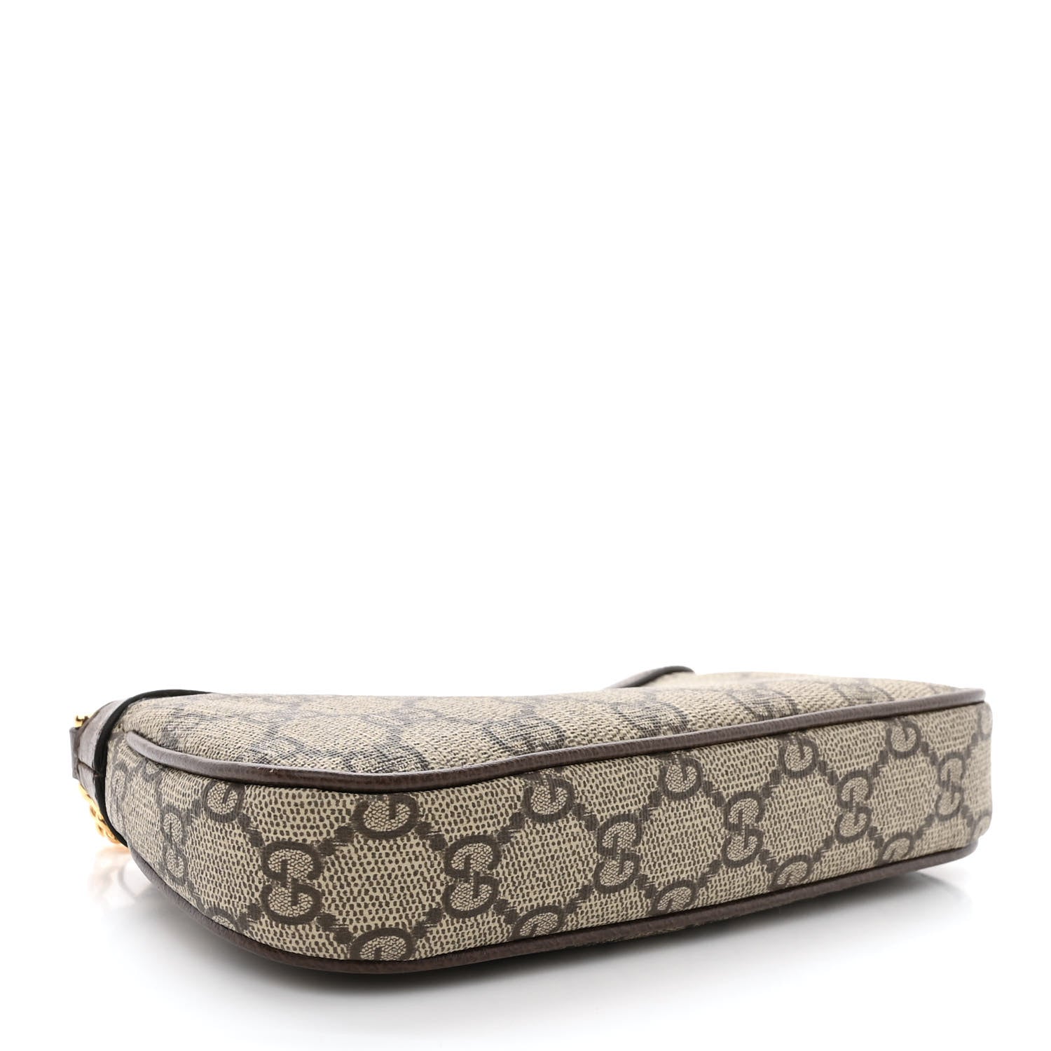 Gucci GG Supreme Monogram Textured Dollar Calfskin Mini Ophidia Chain Bag Beige Ebony 4 of 11