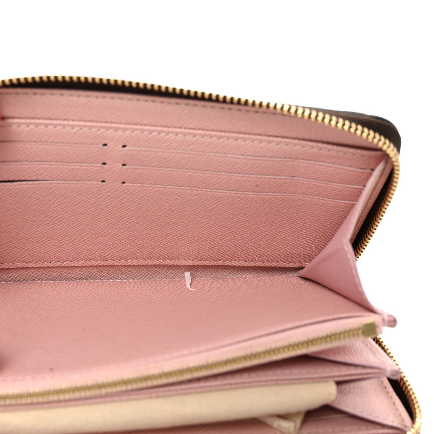 Louis Vuitton Damier Ebene Zippy Wallet Rose Ballerine 5 of 6