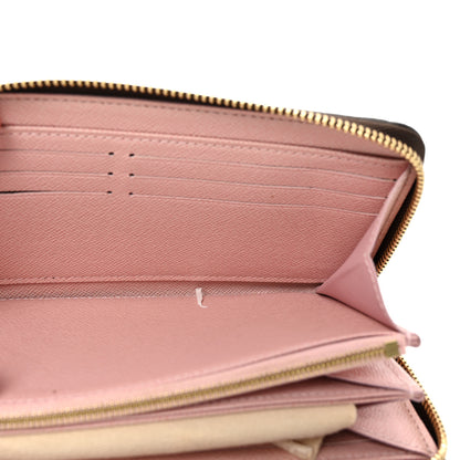Louis Vuitton Damier Ebene Zippy Wallet Rose Ballerine 5 of 6