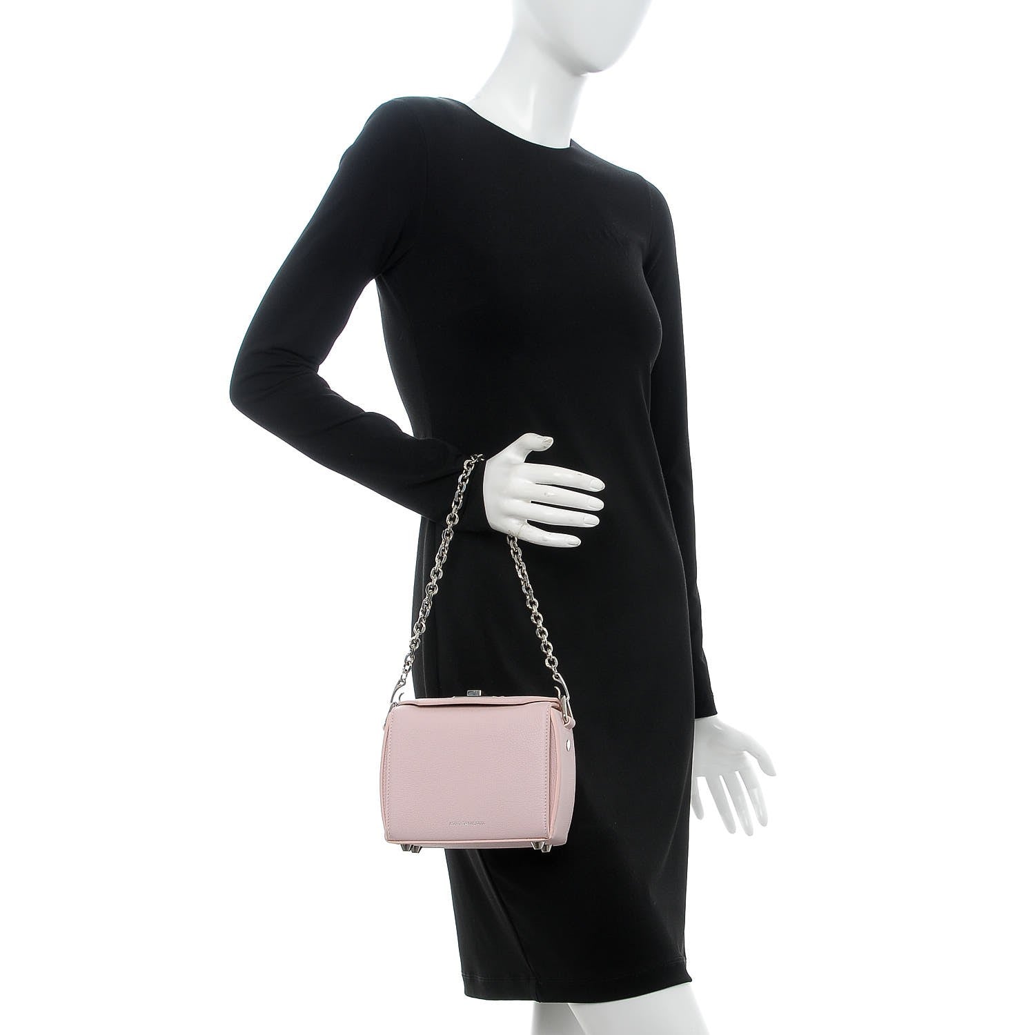 Alexander McQueen Calfskin Box Shoulder Bag 16 Baby Pink 2 of 8