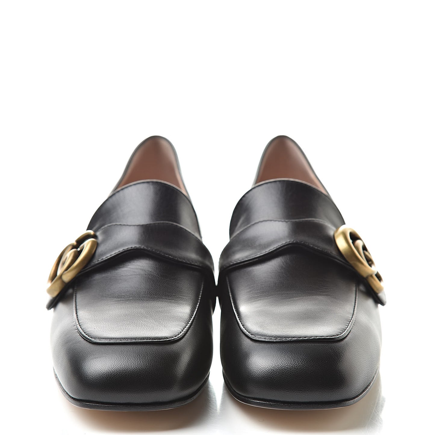Malaga Kid Womens GG Marmont Loafers 37 Black