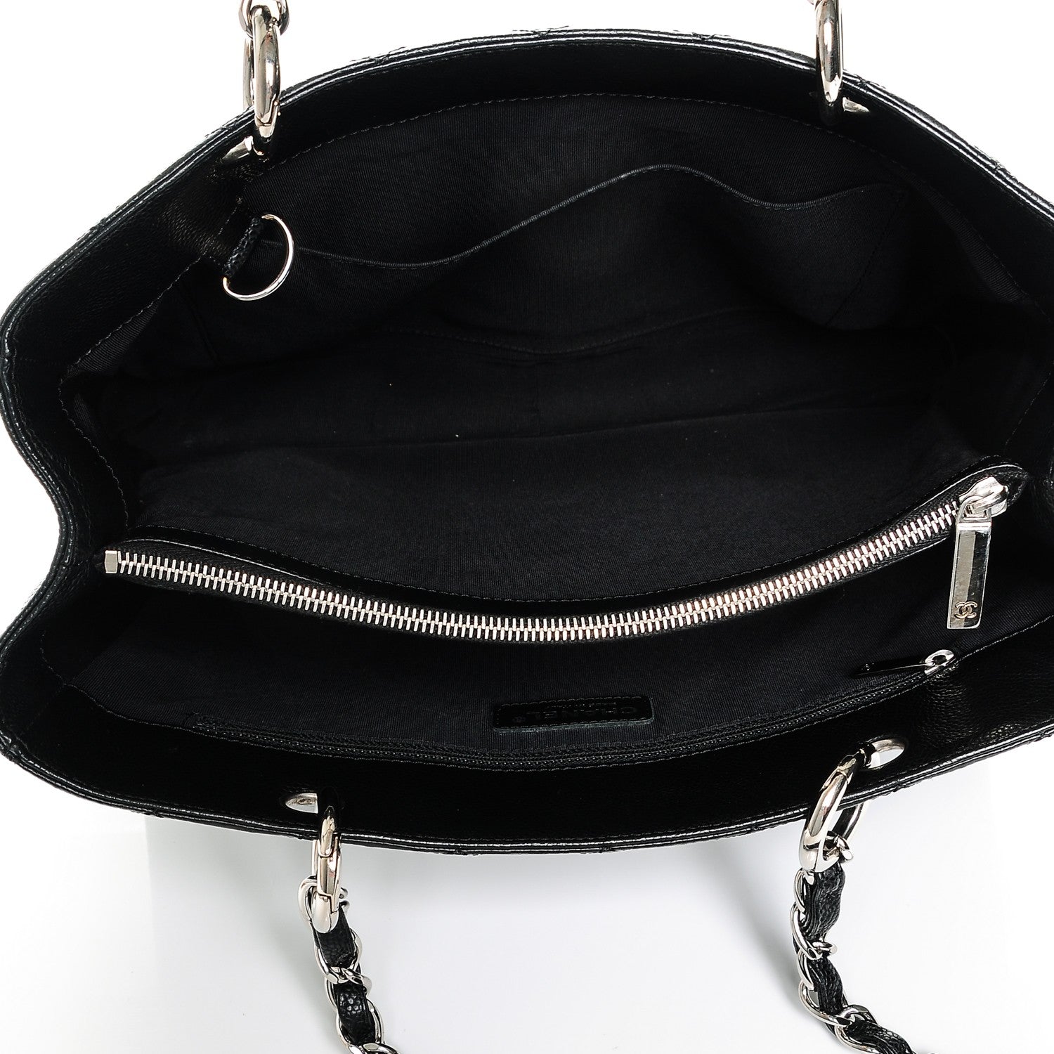 Chanel Caviar Quilted Grand Shopping Tote GST Black 5 of 7