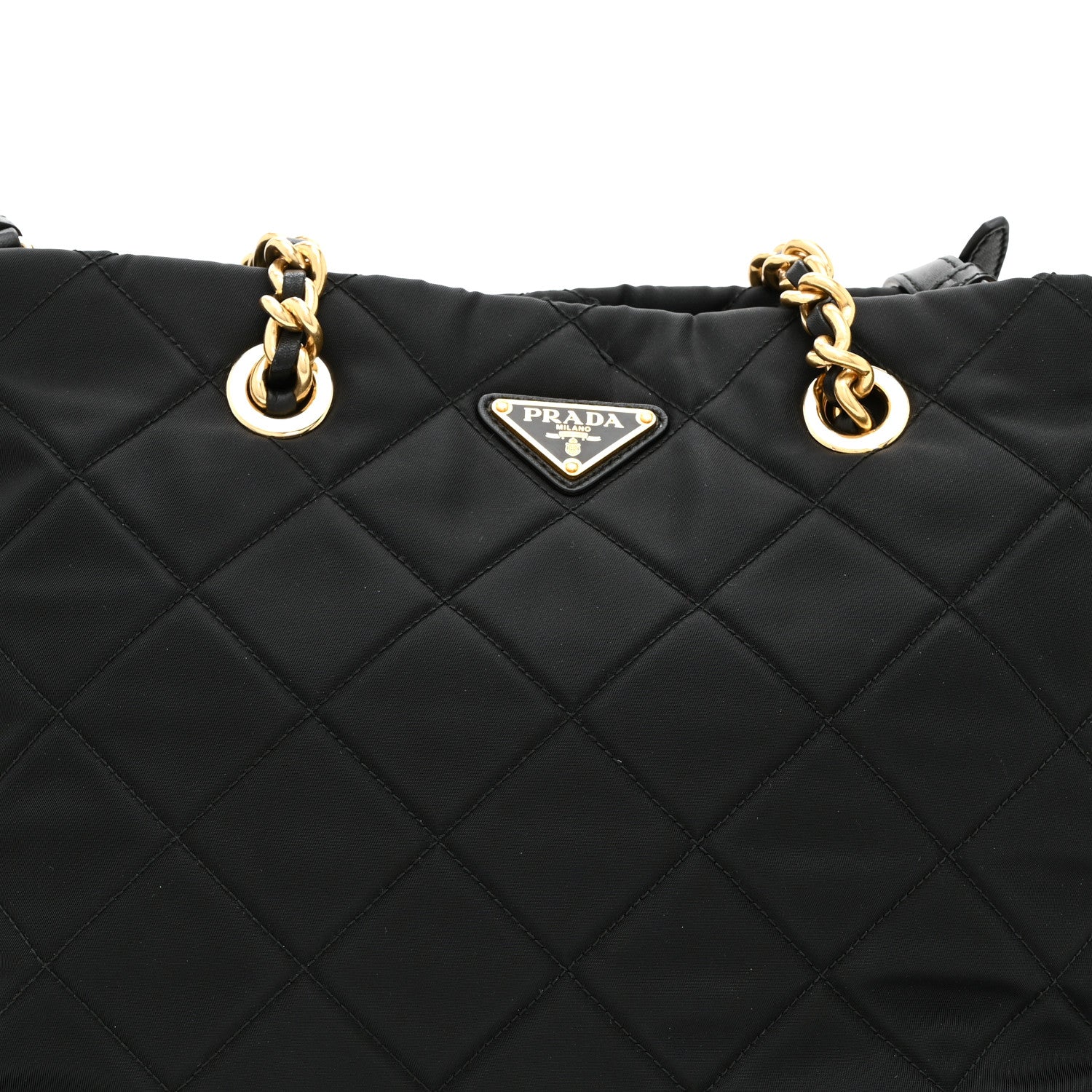 Prada Nylon Tessuto Impuntu Quilted Tote Black 8 of 10