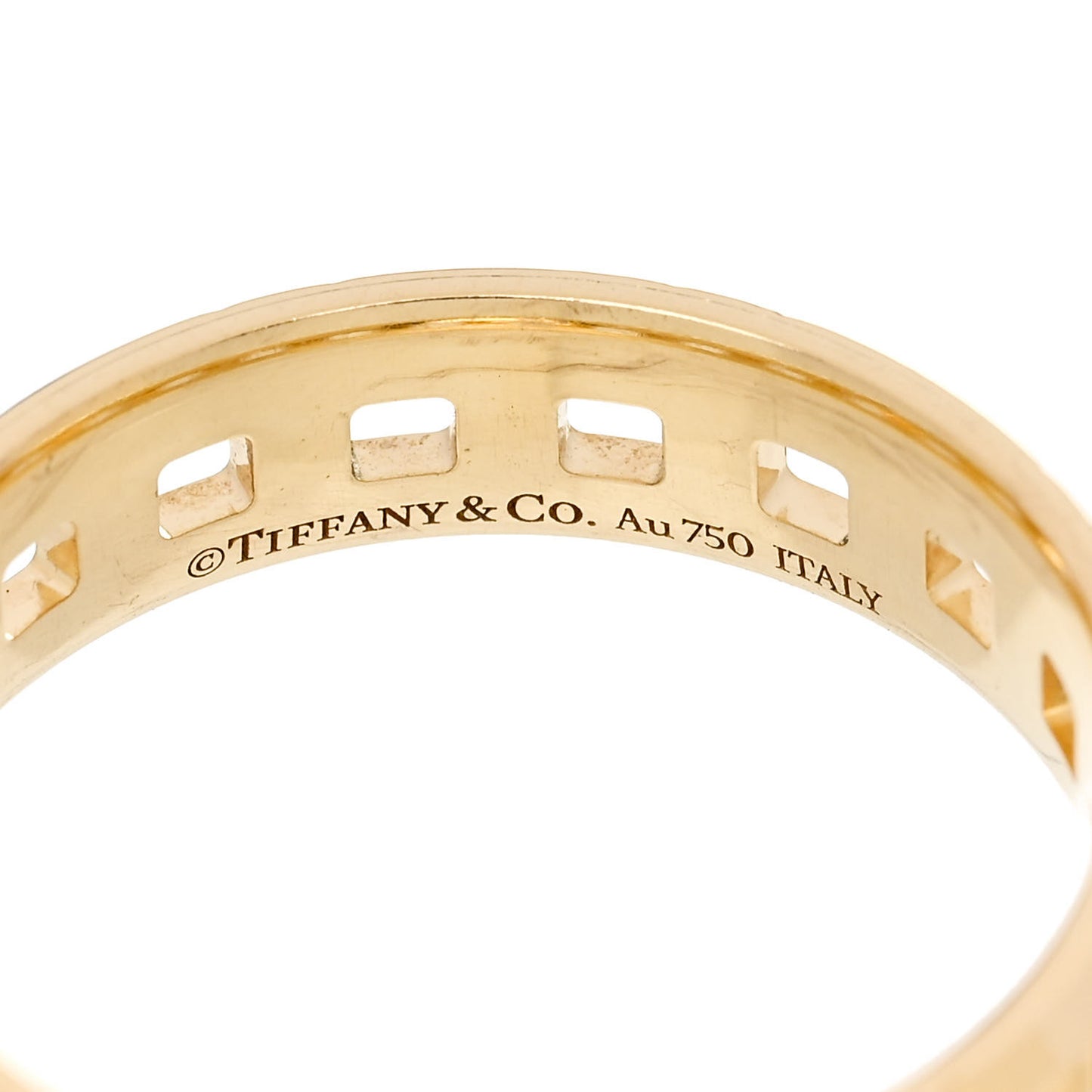 18K Yellow Gold T True Wide Ring 60 9