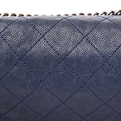 Chanel Caviar Quilted Medium Simply CC Flap Blue 11 of 14