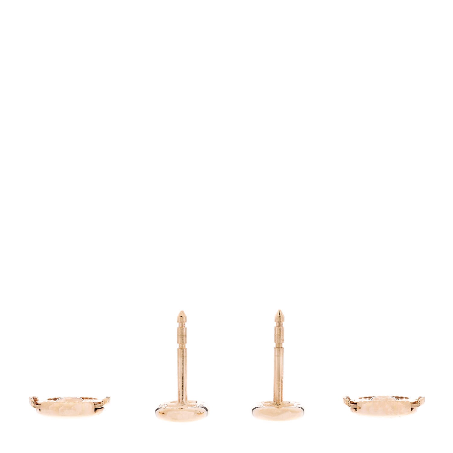 Hermes 18K Rose Gold TPM Farandole Stud Earrings 3 of 4