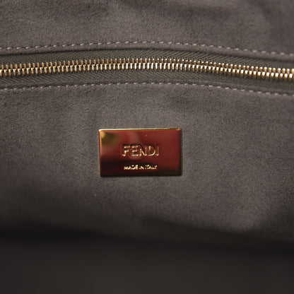 Fendi Vitello Glacier Medium FF Tote Rosso Cardinale 5 of 8