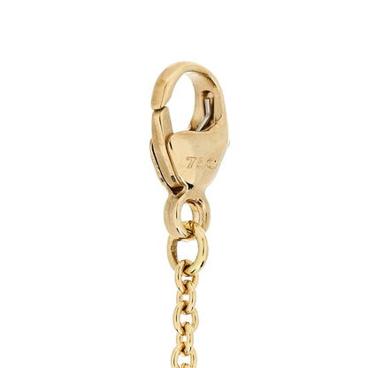 David Yurman 18K Yellow Gold Diamond Initial M Chain Bracelet 3 of 5