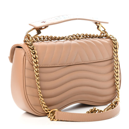 Louis Vuitton Calfskin New Wave Chain MM Noisette 3 of 11