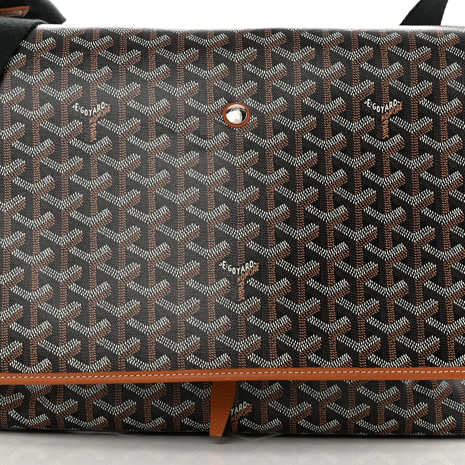 Goyard Goyardine Capetien Messenger Bag Black Gold 9 of 12