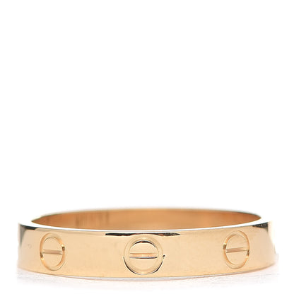 Cartier 18K Yellow Gold 3.5mm LOVE Wedding Band Ring 56 7.5 3 of 6