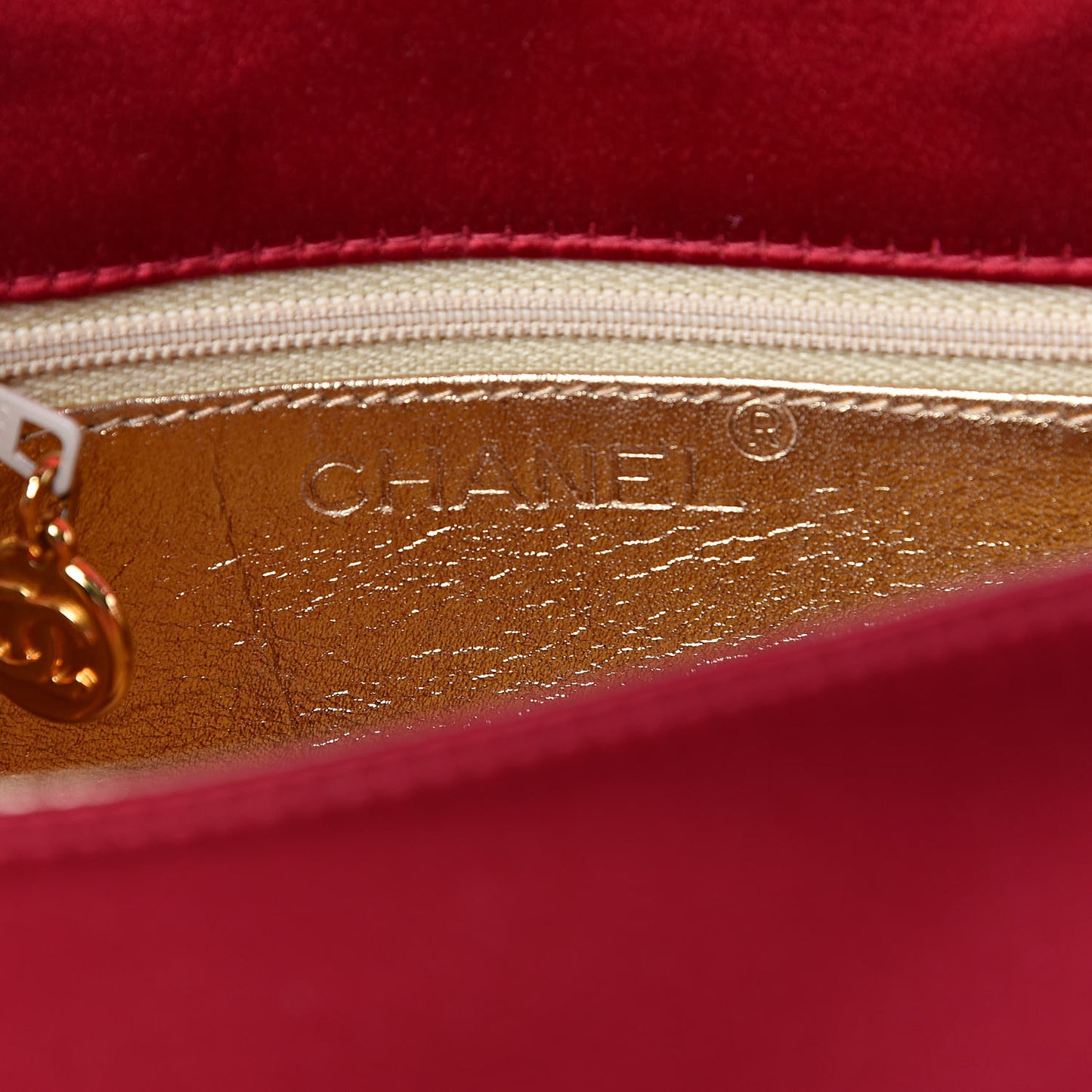 Satin Evening Flap Red