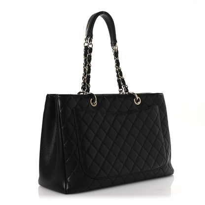 Chanel Caviar Quilted XL Grand Shopping Tote GST Black 3 of 12