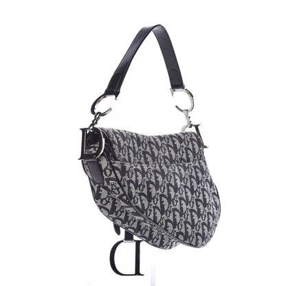 Christian Dior Monogram Saddle Bag Black 3 of 8