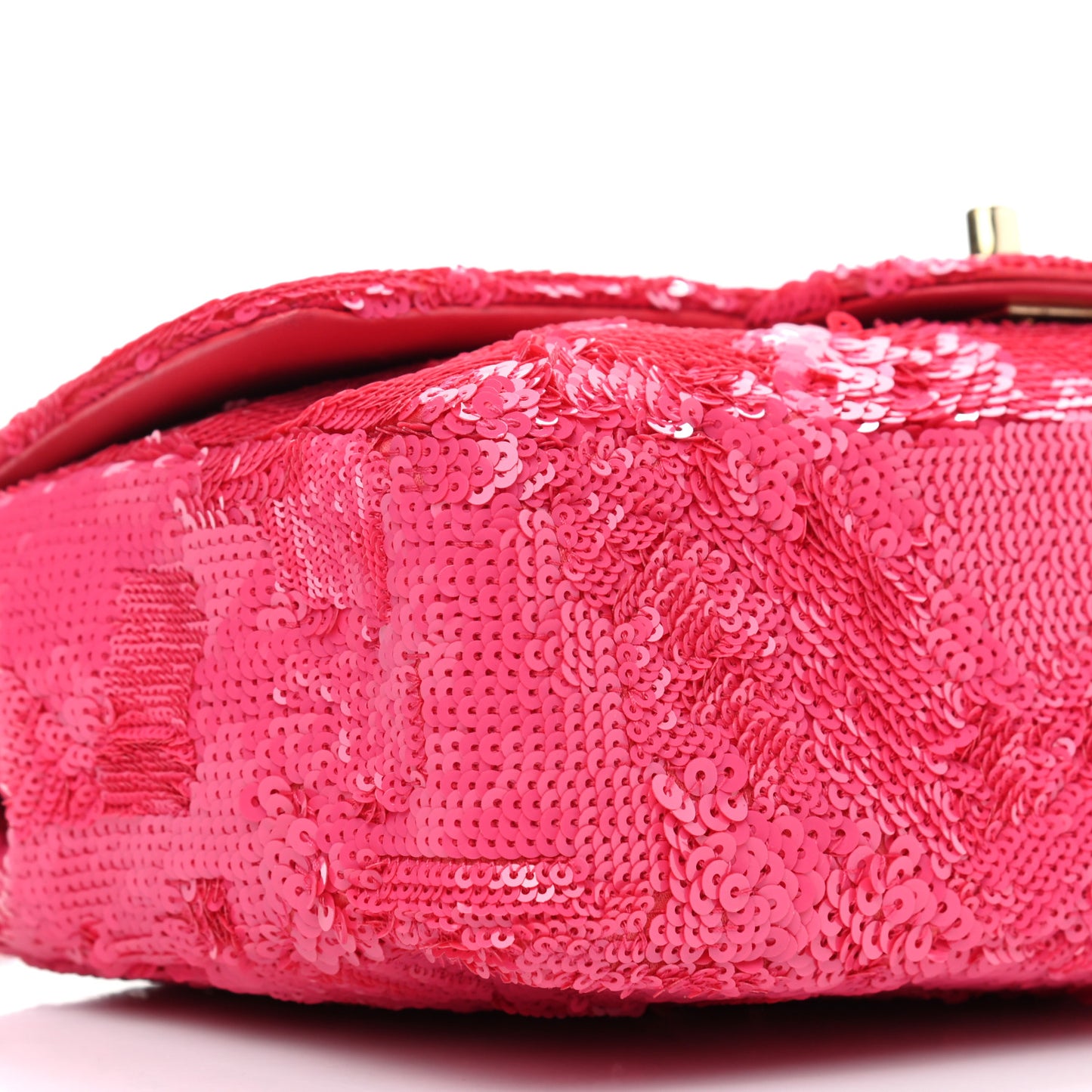 Sequin Medium Single Flap Pink