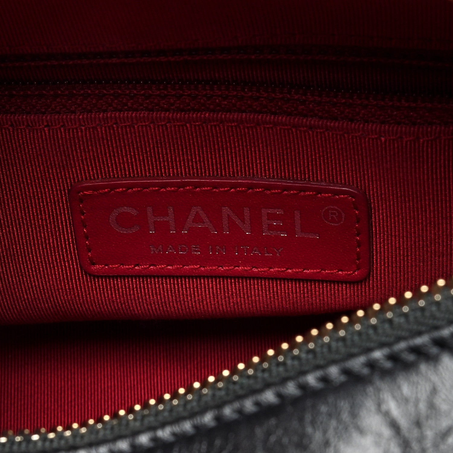 Chanel Aged Calfskin Quilted Small Gabrielle Hobo Black 6 of 10